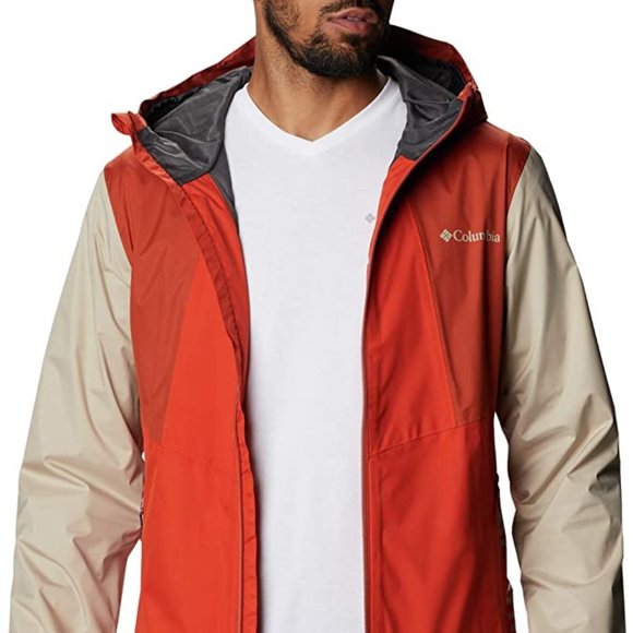 🆕Columbia Men's Inner Limits II Jacket, Bonfire/Dark Sienna/Ancient Fossil, NWT - Picture 1 of 6